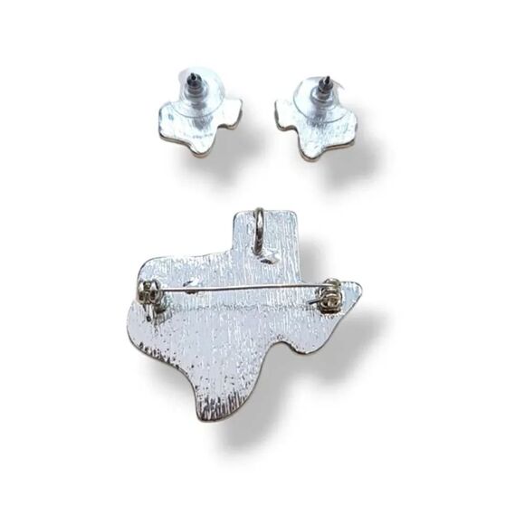 NEW Vintage Icon Collection Texas Earrings and Pendant/Pin 3 PC Set - Picture 5 of 6